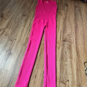 Pink Sleeveless Jumpsuit